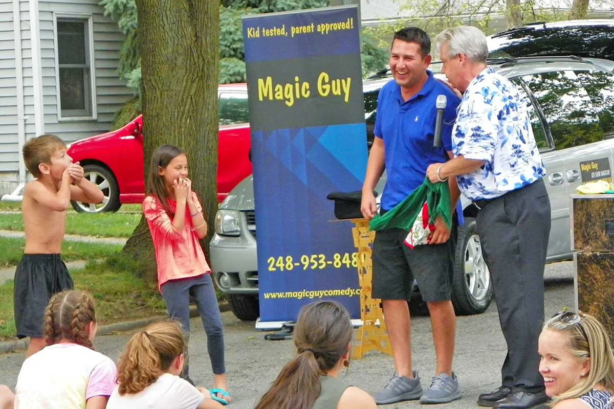 Magic Guy performing